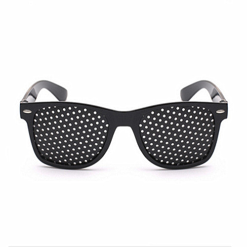 Cuidado de la visión estenopeica antifatiga, mejora de la vista, gafas con orificio pequeño, visión negra, correctiva de la vista, antifatiga: Verde