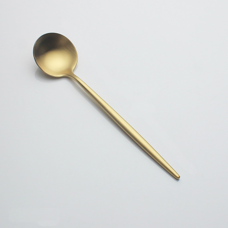 Couverts de Style portugais vaisselle occidentale 304 acier inoxydable dîner fourchette cuillère boeuf couteau café cuillère