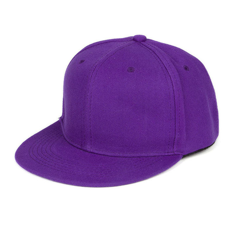 Unisex Baseball Caps Plain Snapback Hiphop Verstelbare Cap in Licht grijs Paars Bourgondië roze Groen Zwart 30SP25