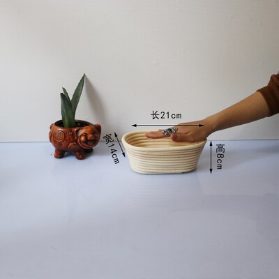Natuurlijke Rotan Gisting Rieten Mand Land Baguette Stokbrood Massa Proofing Manden Deeg Banneton Manden Met Liners: OVAL-L