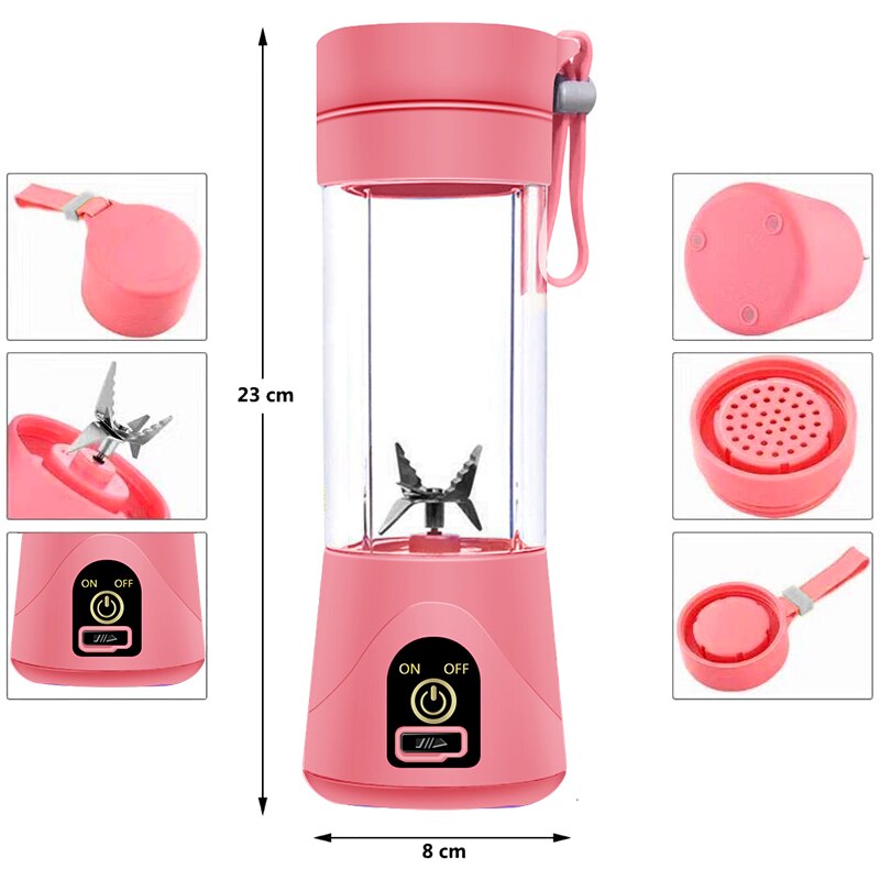Portable Fruit Juicer blenders Cup electric machine blender Kitchen mini Food Processor Sports Bottle Juicing Vegetables Tumbler