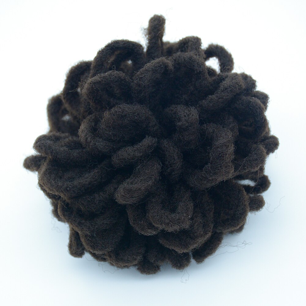 Afro Dreadlocks Puff Ponytail Drawstring Synthetic Chignon Buns Nu Faux Locs Ponytail Short Clip In Hair Extentions For Women: 5