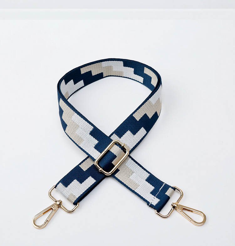 HJKL Handle Bag Strap For Women Removable DIY Shoulder Rainbow Handbag Accessories Cross Body Messenger Nylon Bag Straps: J