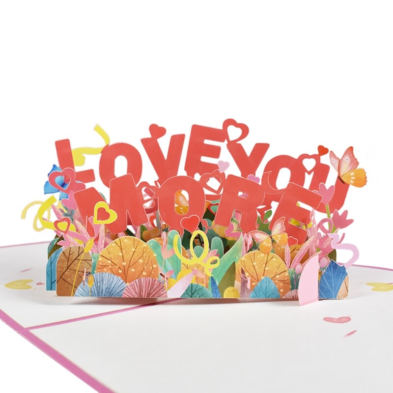 3D Get Well Soon Card Pop-Up Flowers Greeting Card Sympathy Mothers Day Wedding: 2