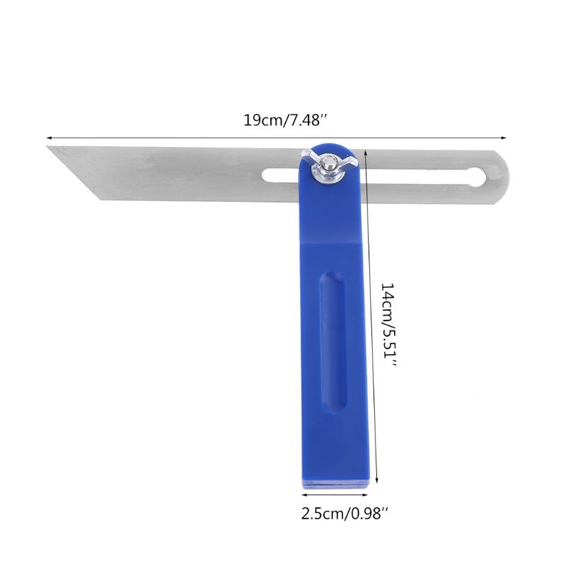 T Bevel Gauge Adjustable Carpenter Practical Sliding Making Angle Finder Tool 37MD