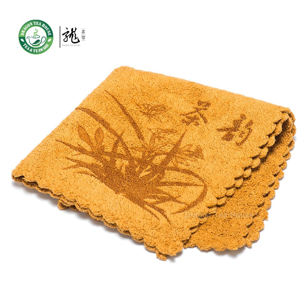 chinese gongfu thee tabel schoonmaakdoek handdoek 30* 30cm geel