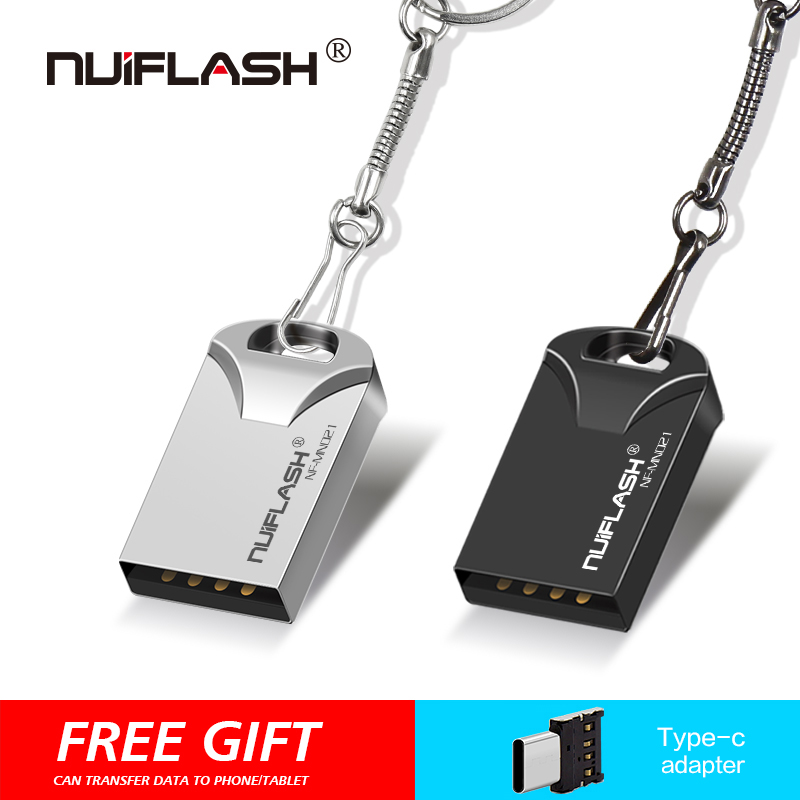 Mini USB 2.0 32GB 64GB Real capacity usb flash drive 128GB pendrive 16GB 8GB pen drive u disk flash memory stick free TYPEC