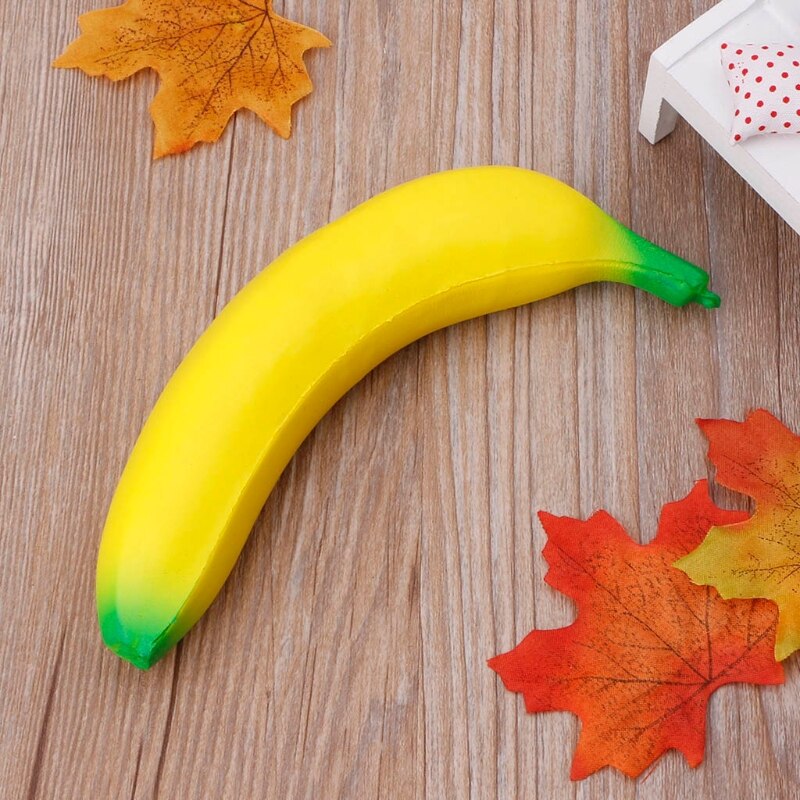 18CM Simulation Banana Squishy Toy Slow Rising Squeeze Stress Decompression Doll Adults Kids tress Relief Squeeze Toys