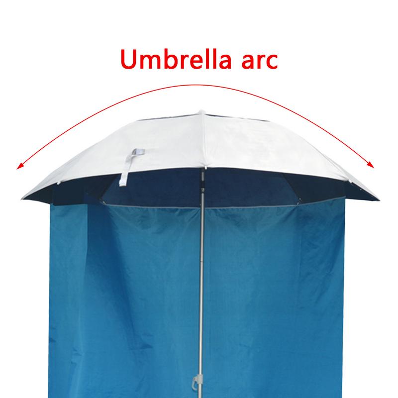 Parapluie de pêche étanche pour le soleil et l'extérieur, grille surround, tente, demi-lune