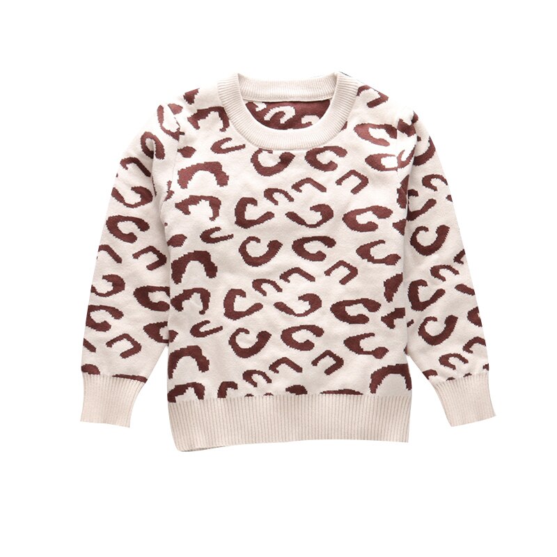 Pull motif léopard pour enfants, pour garçons et filles de 2, 3, 4, 5, 6, 7, 8 ans: 24M