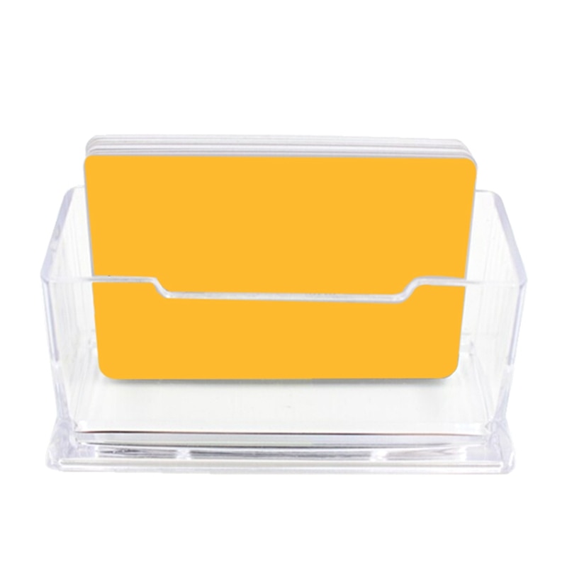 1pc transparante visitekaartjeshouders voor op het bureau, bureau organizer, displaystandaard, acryl kantoorbenodigdheden, bureauaccessoires