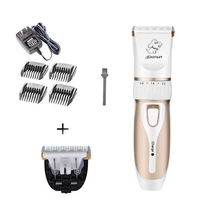 Baorun-cortadora de pelo para perros y gatos, máquina de afeitar, tijeras eléctricas, 110-240V: B