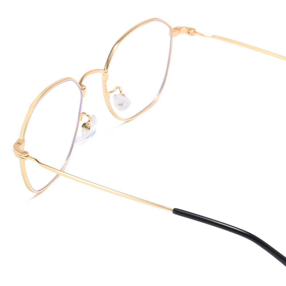 Peekaboo Anti blau licht gläser frauen optischen rahmen platz spiel Computer brillen für männer retro Gold metall rahmen