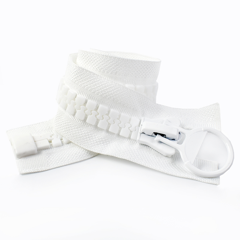 20 # Meetee 60/75/80/100/150/200 cm extra grote hars rits donsjas jas open ritsen vervangbare ritssluiting reparatie accessoires: WHITE / Option9