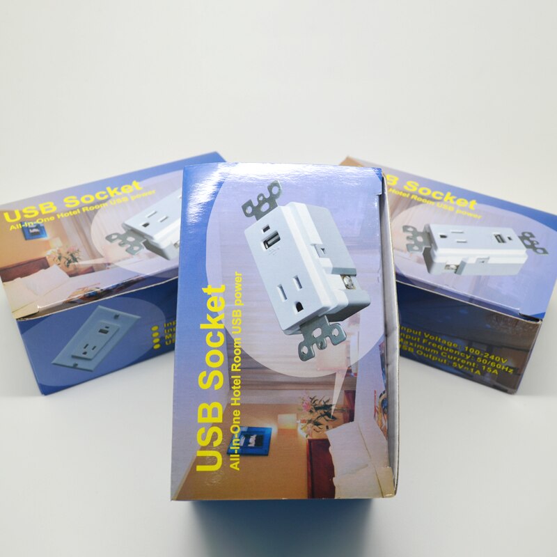 All-in-one hotel room USB power Living room bedroom built-in socket