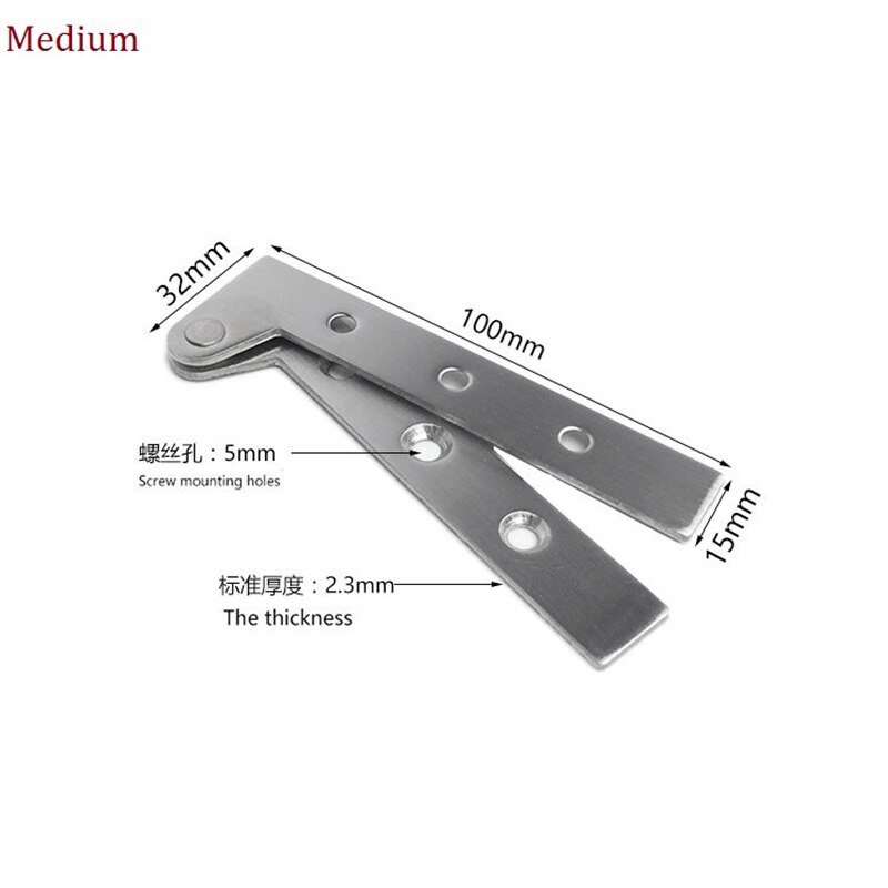 4PCS/Lot Stainless steel Pivot Hinge Knife Hinges Inset Patch Fittings