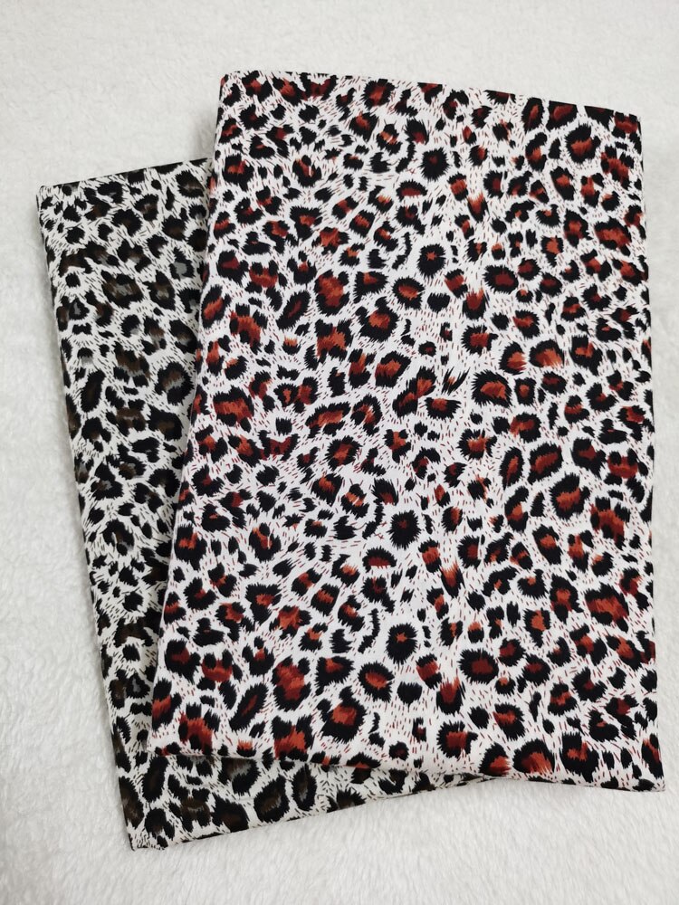 Luipaardprint kleurrijke katoenen poplin stof bedrukt naaimateriaal doe-het-zelf thuis kleding textiel weefsel patchwork