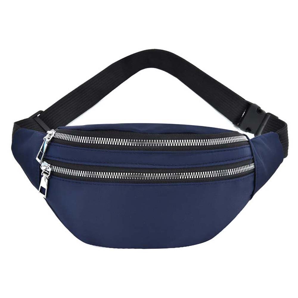 Femmes Sac de Taille Décontracté Bandoulière Poitrine Sacs Unisexe Hanche Bum Sac Ceinture De Voyage Sac Étanche Sport Fitness Sac À Main Poche: blue