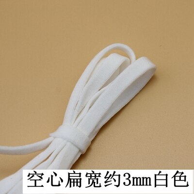 Masque souple coloré pour masques 10 m/Lot | Avec noyau, corde ronde plate élastique, bande caoutchouc, accessoire de couture de bricolage: 7-3mm kongxin