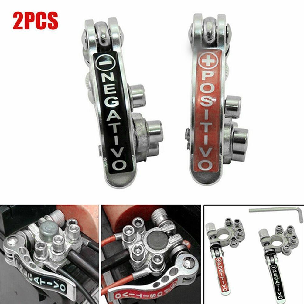12V 24V Automotive Car Top Post Battery Terminals Wire pair Clamp Car accessories 1 Connectors Terminal Cable V1K0