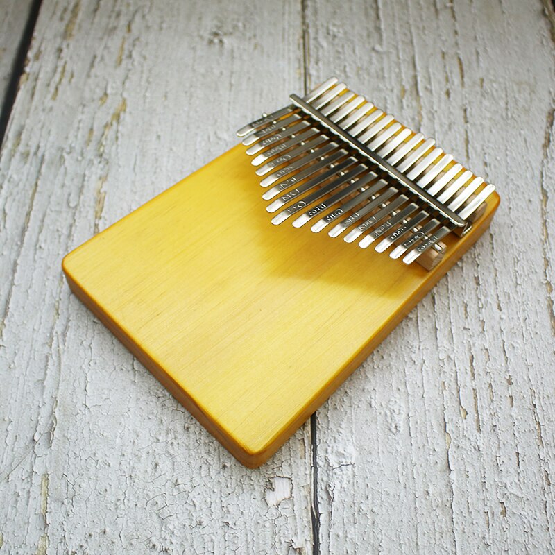 Type 17 Key Kalimba African Solid Pine Mahogany Thumb Finger Piano Sanza Mbira Calimba