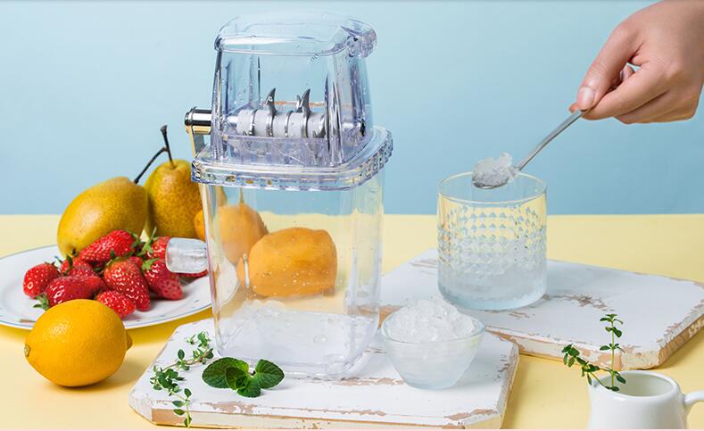Multifunction Manual Mini Home Ice Shaver Crusher Handheld Snow Manual Crushing Ice Machine