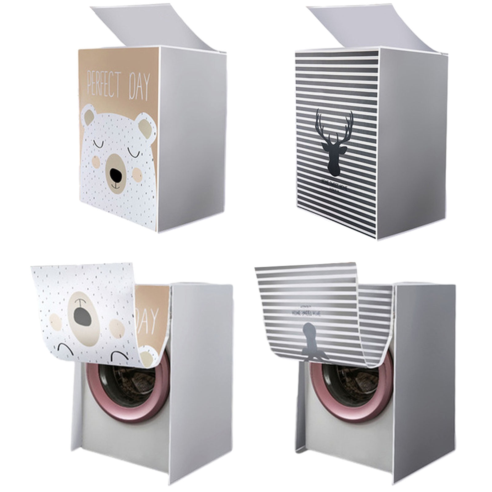 Wasmachine Deksel Waterproof Zonnebrandcrème Top Open Drum Type Wasmachine Universele Cover Doek Front Open Stofkap