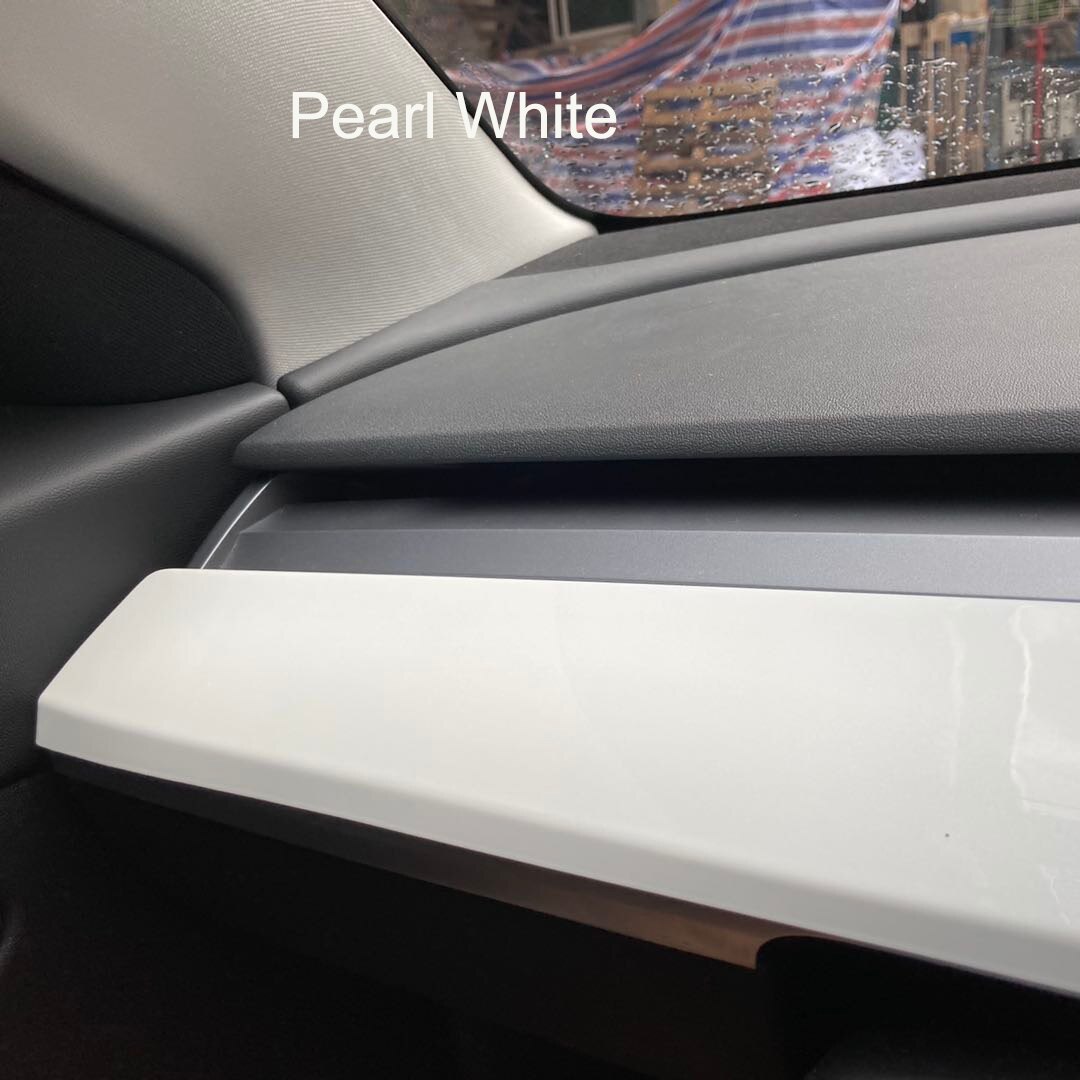 subsection frosting matte finish Carbon fiber decoration Dashboard For Tesla Model 3 Y Center control panel protective cover