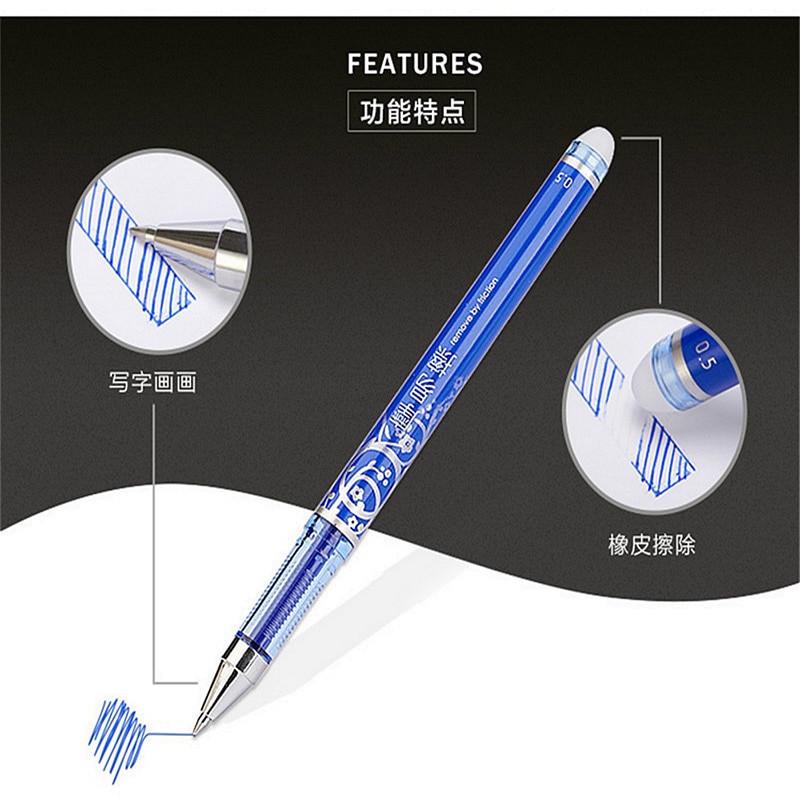 1pcs Clear Color Erasable Mechanical Pencils 0.5mm Lead Holder Drafting Drawing Pencil Leads Writing School Stationery