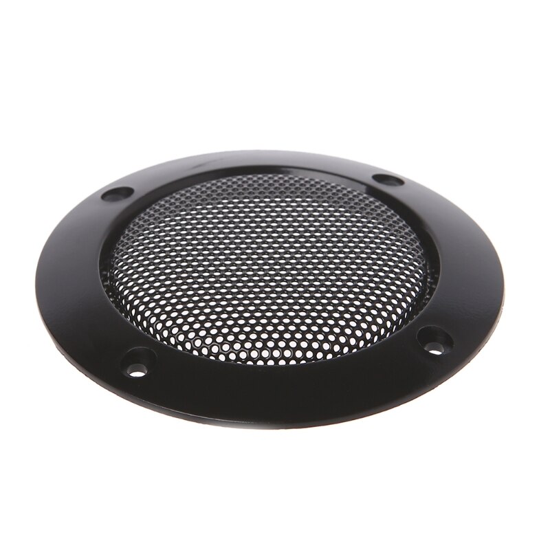 OOTDTY-carcasa de malla negra para altavoz de coche, cubierta protectora de red, 2 pulgadas, 2 unidades