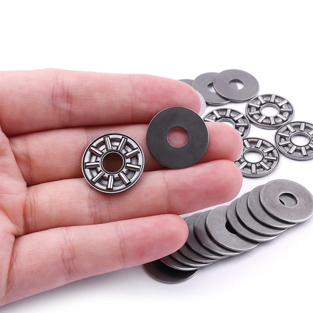 10 set 3- i -1 axk 0619-  axk 1730+2as axial nål platta rullager med två brickor axiallager axialkullager