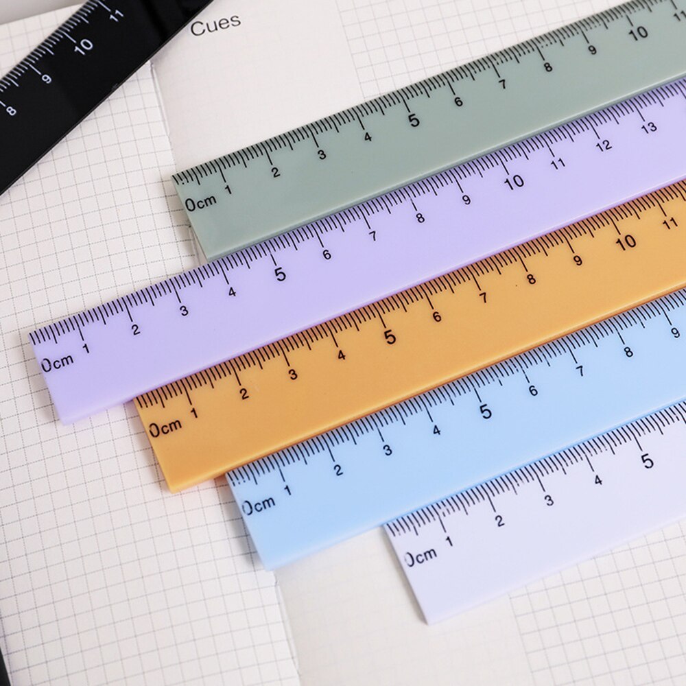 1pc Students Stationery draw lines office accessories measuring tool Drafting Supplies Ruler