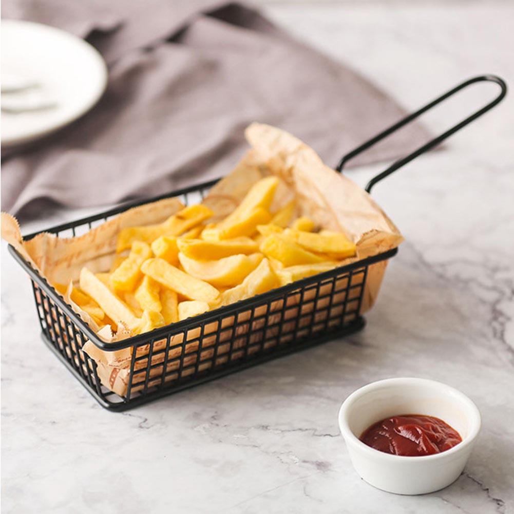 French Fries Container Basket Food Snack Potato Chips Barrel Multifunctional Practical Convenient Tableware