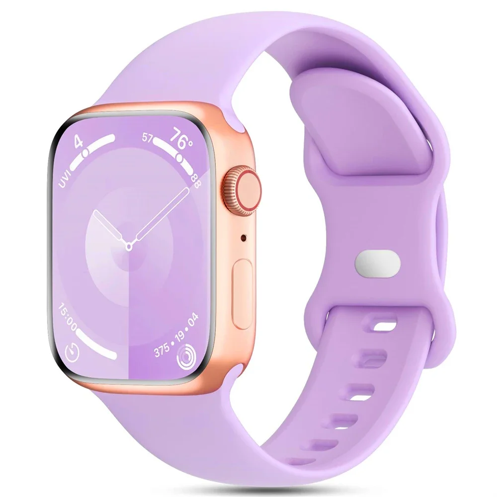 Urrem til apple watch-rem 44mm 40mm 45mm 41mm 42-38mm silikonearmbånd iwatch-rem serie 8 7 se 3 4 5 6 9 ultra 2 49mm