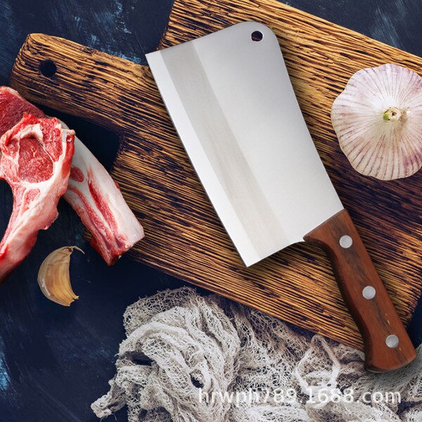 Kinesiska huggknivar stor benskärare kökskniv hög hårdhet rostfria köksknivar smidda huggkniv kockverktyg
