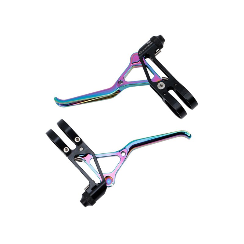 Litepro Fahrrad Bremshebel LP Ultraleicht 64g CNC Aluminium Legierung V Brems Griff Hebel für Faltrad Rennrad kleine Rad: bunt
