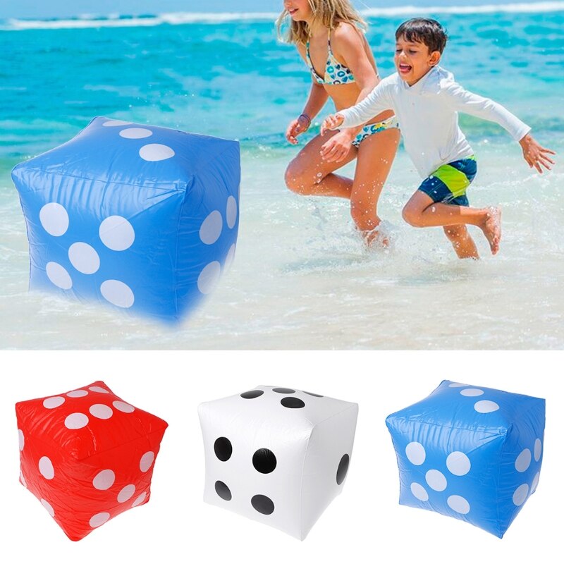 40Cm Giant Opblaasbare Dobbelstenen Beach Garden Party Game Outdoor Kinderen Kid Speelgoed Opblaasbare Dobbelstenen