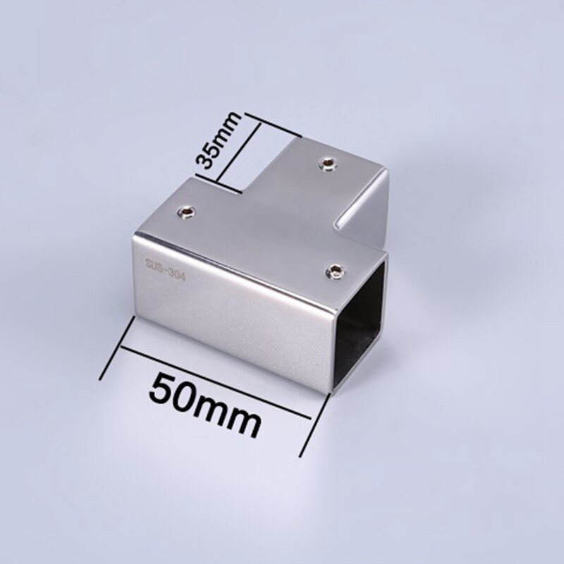 304 stainless steel Shower Room Parts Drawhead Rod Head Connector Glass Brace Strut Glass Clip Pipe Connection 25mm Square Tube
