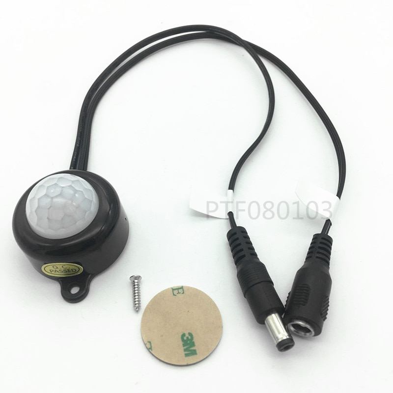 Dc 5-24 V/5A Met Plug Voor Led Strip Menselijk Lichaam Infrarood Pir Motion Sensor Switch Energie -Saving TDL-2025-B Plastic