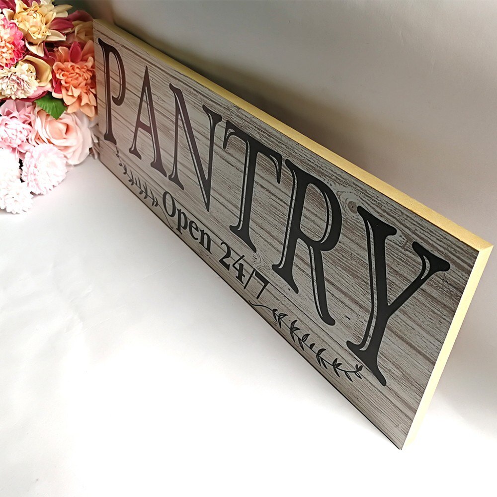 Pantry Sign Wood Farmhouse Pantry Sign Kitchen Rustic Home Decor Farmhouse Pantry Open Sign Pantry Sign Pantry Wooden Sign