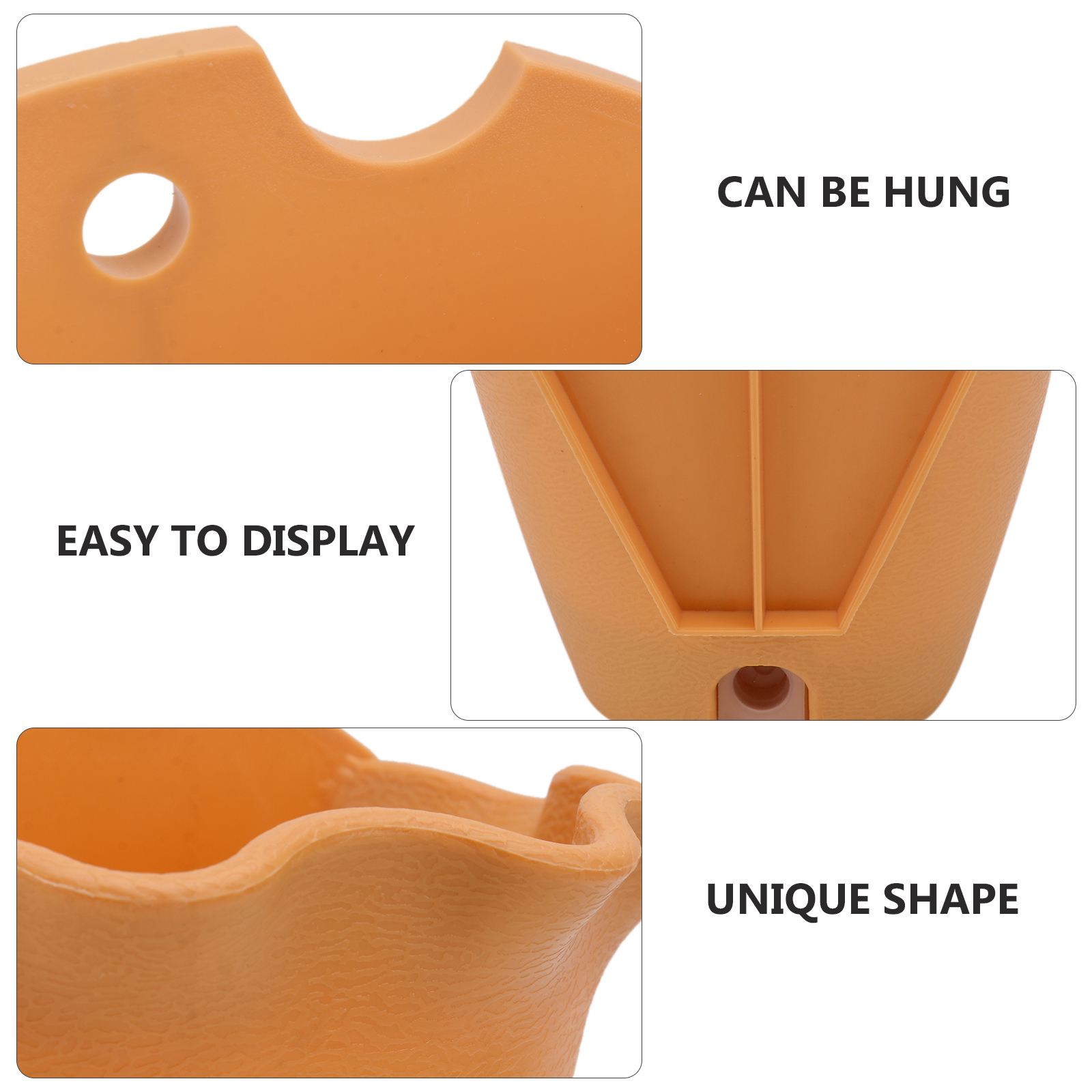Hanging Flower Pot Wall Mounted Planter Garden Durable Safe Material Plastic Modern Space Saving Balcony
