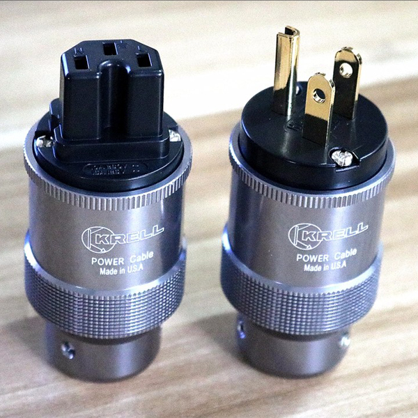 Hallo-End Krell Gold Überzogene UNS/EU Power Plug IEC Audio Stecker HiFi AC Power Kabel Stecker Für audiophile DIY Netz Kabel: Rot