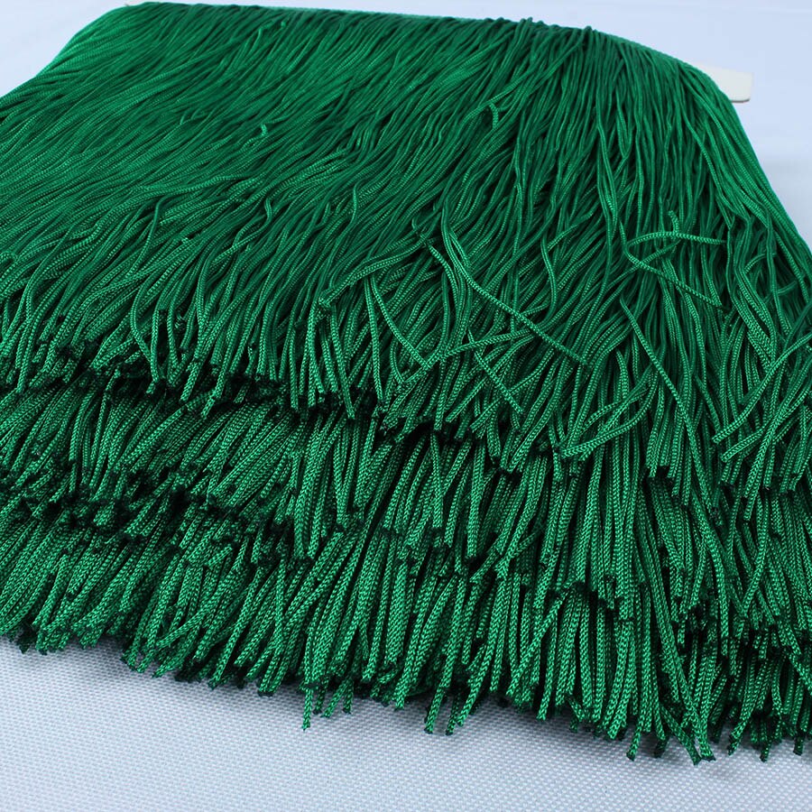 10 Yards/lot Lace Fringe Tassel Polyester Lace Trim Lint DIY Gordijn Latin Jurk Podium Kledingstuk 15 cm/ 20 cm/30 cm Breed
