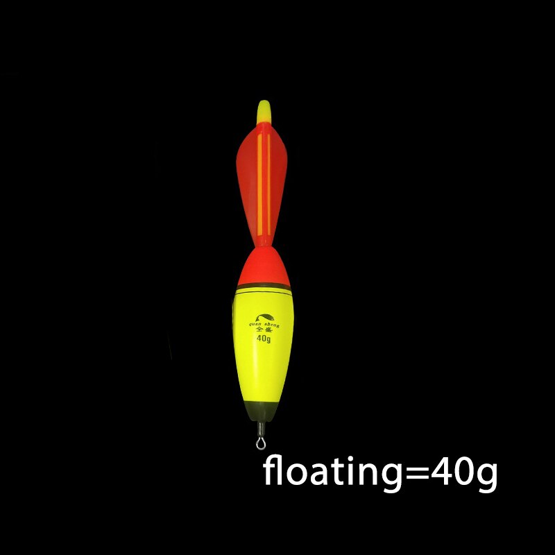 1PC Fishing Float EVA Luminous Foam Plastic Bobber Night Fishing Float Light Stick Striking Float Fea Ocean Rock Fishing 20-100g: Floating-40g