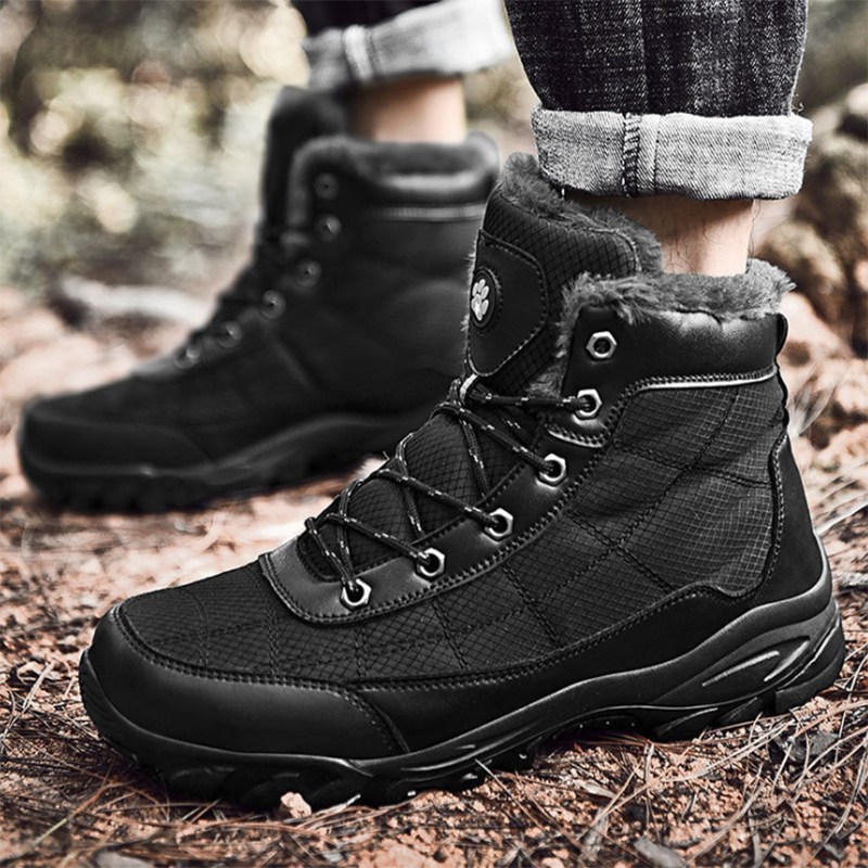 Trend Mannelijke Sneeuw Pluche Warme Mannen Keep Warm Bont Botas Classic Outdoor Wandelen Sneaker Enkel Winter Grote Maat 48 Schoeisel