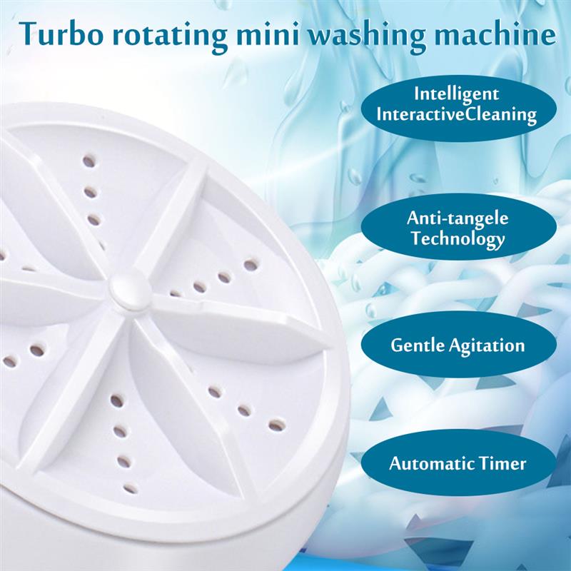 Mini Ultrasonic Washing Machine USB Cleaner For Home Travel Business Trip Camping Portable Washer And Dryer Machine Laundry