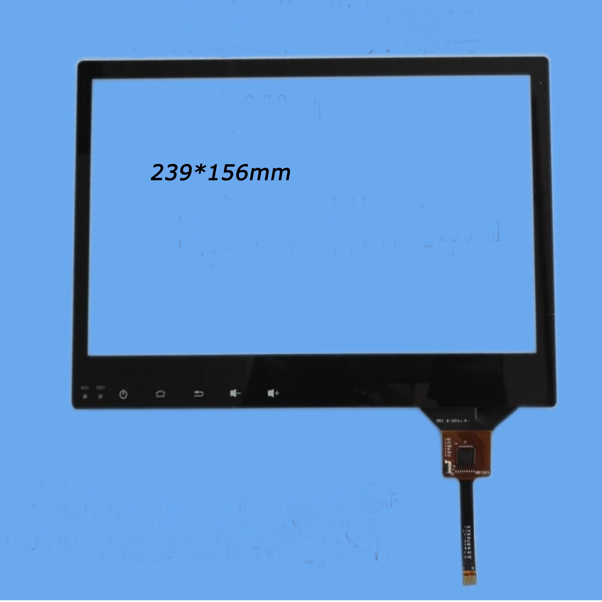 10.2 inch 239*156 MM 6pin of 12pin for car dvd gps touch panel 2913 B .1.3) J ZCC-3117V1-3 goodix gt 928 GT911