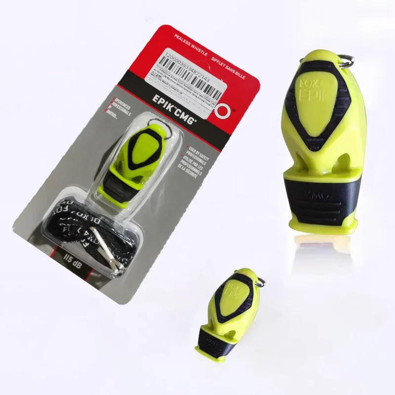 Whistle Soccer Basketball Game Referee Whistle Outdoor Sports Like Big Sound Whistle Camping Hiking Survival Tool: light yellow