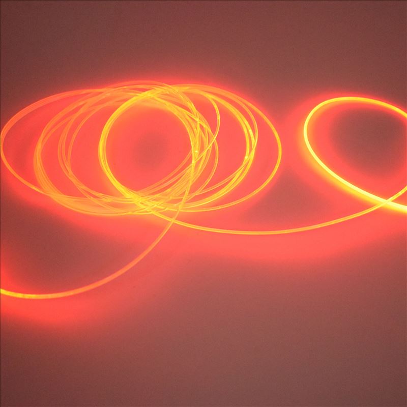 Cabo de fibra óptica pmma de plástico com brilho lateral transparente 5mx, cabo óptico de núcleo sólido com diâmetro de 2mm/3mm/5mm/6mm/8mm/10mm