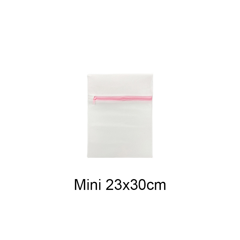 7 Size Mesh Laundry Bag Polyester Laundry Wash Bags Coarse Net Laundry Basket Laundry Bags for Washing Machines Mesh Bra Bag: 23x30cm